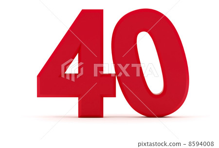 Number 40 - Stock Illustration [8594008] - PIXTA