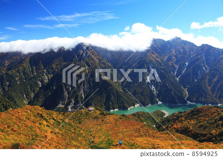 Kurobe Tateyama Taikan Feng in autumn 8594925