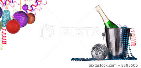 Champagne and christmas decor 8595506