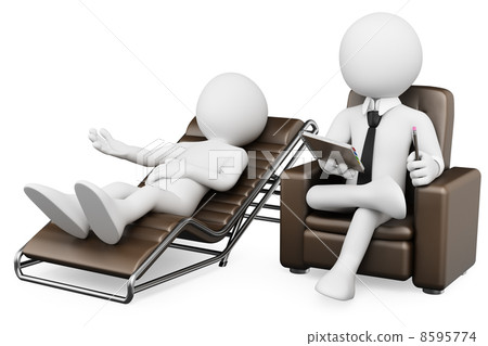 3D white people. Psychologist 8595774