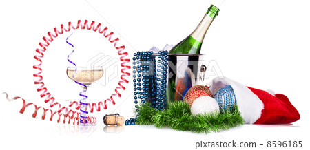 Champagne and christmas decor 8596185