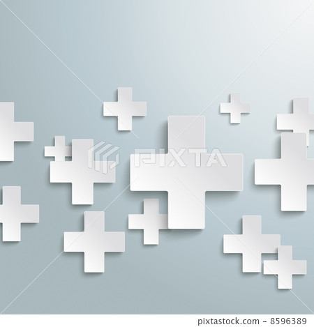 White Plus Symbols PiAd 8596389