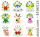 Cartoon monsters, goblins, ghosts 8596515