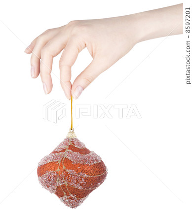 multicolored christmas balls isolated 8597201