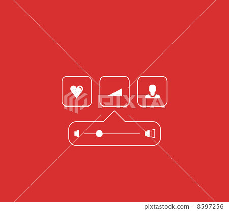 Volume progress bar concept made of lines 8597256