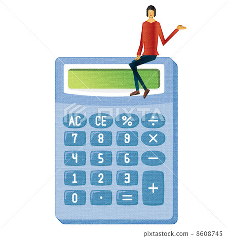 Calculator and women 8608745