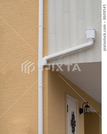 Rain gutters of houses 8609545