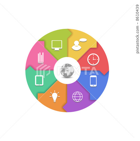 Set infographic icons, minimal style Set infographic icons, minimal style 8610439