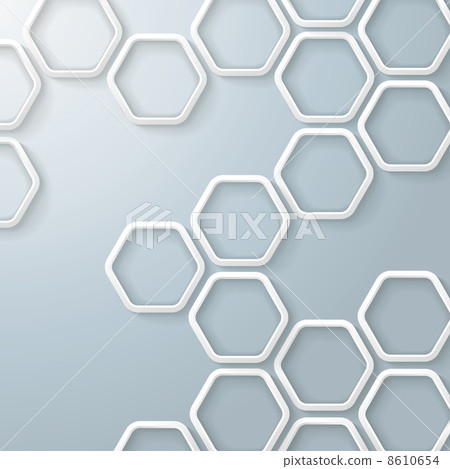 White Hexagons Honeycomb Infographic White Hexagons Honeycomb Infographic 8610654