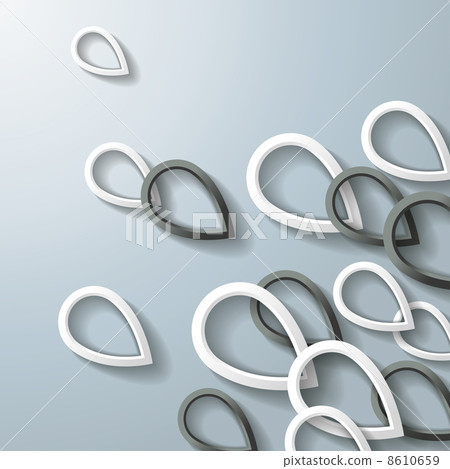 Black And White Drop Rings Black And White Drop Rings 8610659