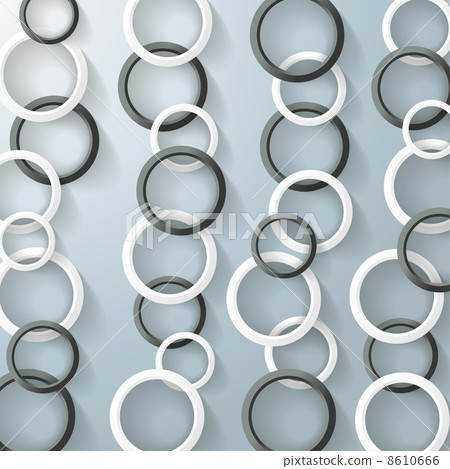 Abstract Rings Bubbles Chains Black And White Abstract Rings Bubbles Chains Black And White 8610666