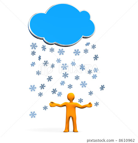 Snowflake Blue Cloud 8610962