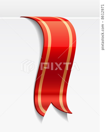 Red bookmark decoration ribbon Red bookmark decoration ribbon 8612971