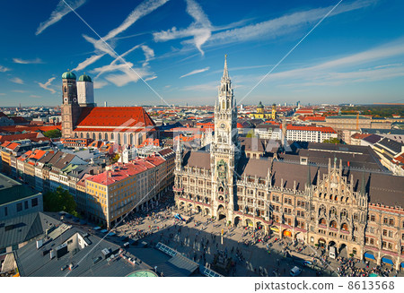 Aerial view of Munchen 8613568