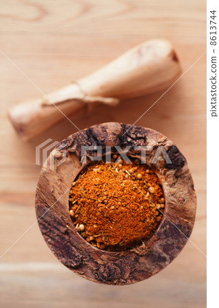 spices Chicken BBQ Rub mix of Herbs, shallow dof 8613744