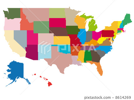 Map of the United States 8614269