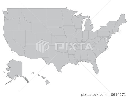 Map of the United States 8614271
