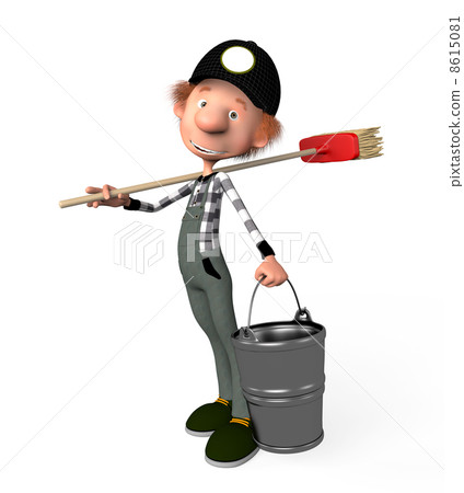 3d boy working.cleaner. 3d boy working.cleaner. 8615081