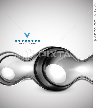 Modern geometrical glass design template 8615176
