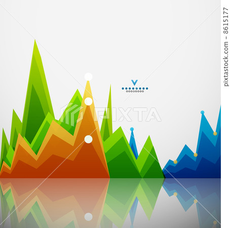 Colorful graphs background Colorful graphs background 8615177