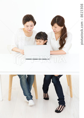 Parents and mothers who use personal computers 8615308