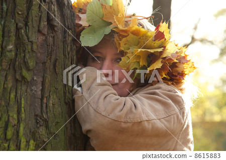 sad mature woman near tree 8615883