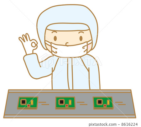 在精密機械廠工作的人 8616224