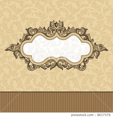 vintage floral frame 8617378