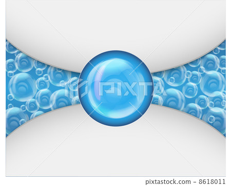 SPA aqua jacuzzi background with soap bubbles 8618011