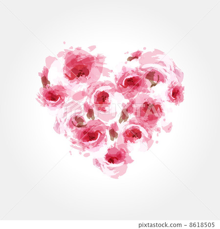 Roses in a shape of a heart 8618505