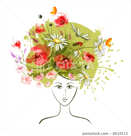 Abstract summer girl Abstract summer girl 8618515