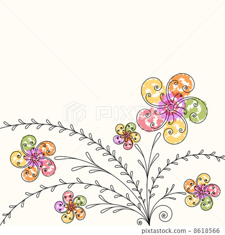 Stylized floral background 8618566