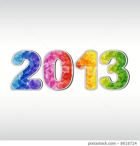 Colorful New year 2013 8618724