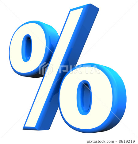 Blue Percent Symbol 8619219