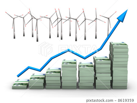 Money Chart Wind Turbines 8619359
