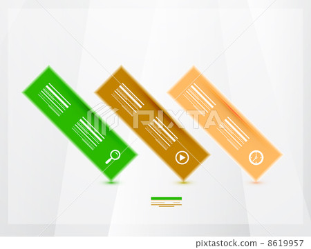 Modern progress infographics banners Modern progress infographics banners 8619957