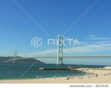 從明治方面看到的“明石海峽大橋” 8620546