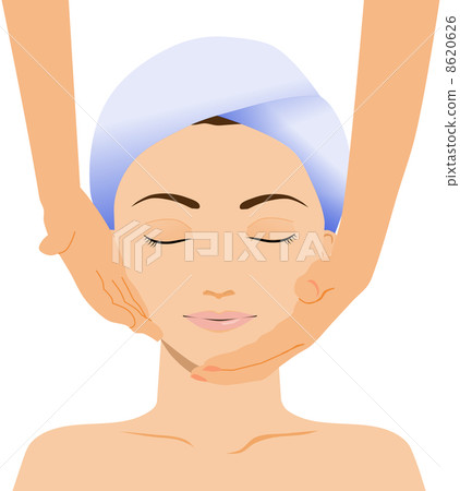 A woman receiving a face care esthetics 8620626