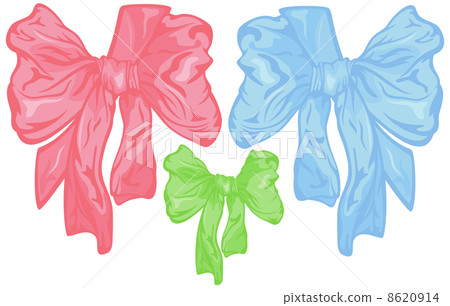 It's a girl and It's a boy children bows - pink, blue and green design with corner ribbon It's a girl and It's a boy children bows - pink, blue and green design with corner ribbon 8620914