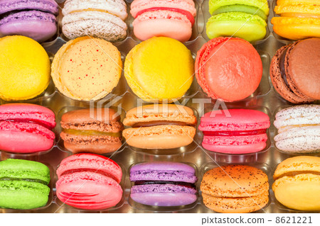 traditional french colorful macarons in a box traditional french colorful macarons in a box 8621221