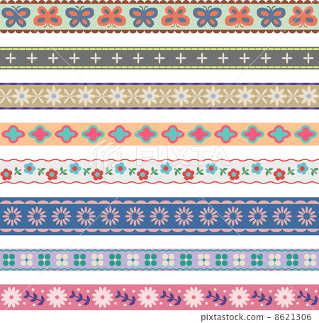 Tyrolean tape decorative ruling - Stock Illustration [8621306] - PIXTA
