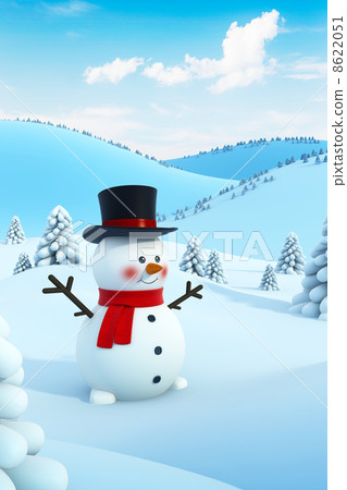 happy snowman - Stock Illustration [8622051] - PIXTA