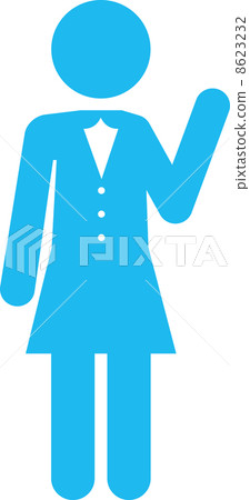 Women's pictogram to guide Women's pictogram to guide 8623232