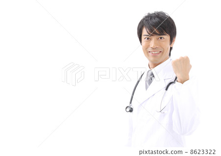 Doctor doing guts pose Doctor doing guts pose 8623322