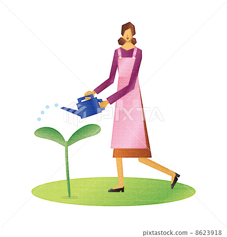 Housewife lady gardening gardening Housewife lady gardening gardening 8623918