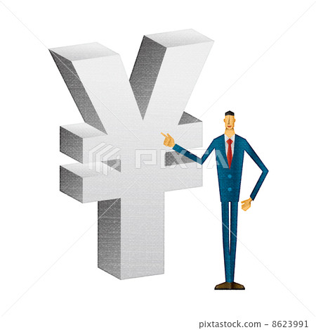 Yen yen businessman circle mark ¥ Yen yen businessman circle mark ¥ 8623991
