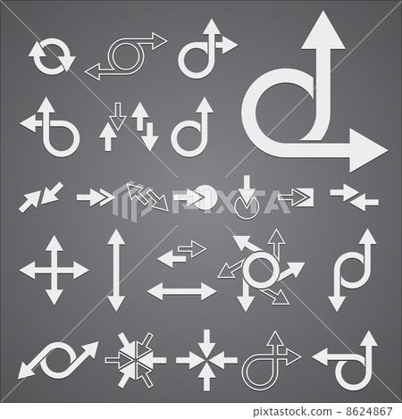 Vector Arrow Signs - Stock Illustration [8624867] - PIXTA