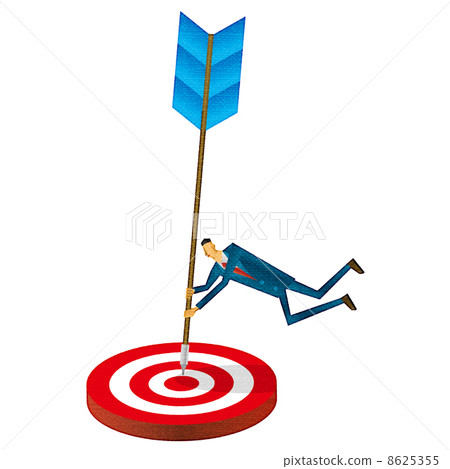 Tact, arrow and businessman 8625355