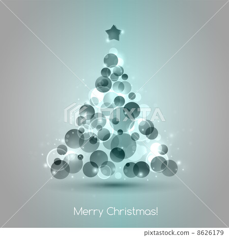 Vector Merry christmas tree background - Stock Illustration [8626179 ...