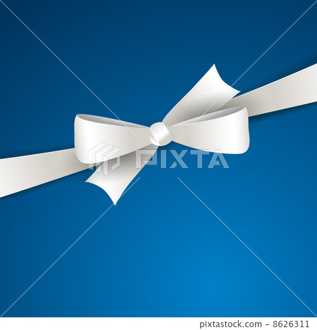 Vector christmas background with  bow  8626311